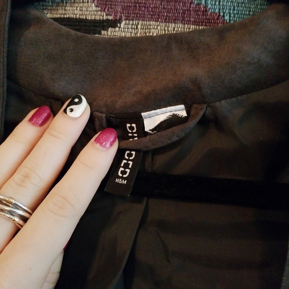 H&M Gray Suede Fringe Jacket - NWOT - Picture 3 of 4